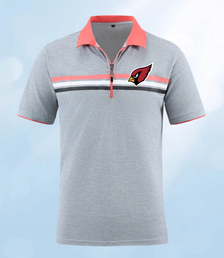 Arizona Cardinals grey Men 2025 NFL polo T shirt